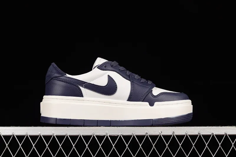 All categories Air Jordan Jordan series basketball shoes Air Jordan 1 Low Z version Air Jordan 1 Elevate Low SE "Wolf Grey" Little AJ first layer thick sole retro basketball shoes DH7004-141